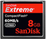 SanDisk 8GB Extreme CompactFlash (UDMA)