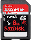 SanDisk 8GB Extreme SDHC