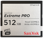 SanDisk 512GB Extreme PRO 525MB/s CFast 2.0