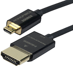 Monoprice 6ft Ultra-Slim HDMI Male-Micro Cable