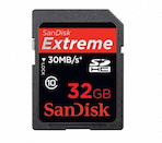SanDisk 32GB Extreme SDHC Class 10 