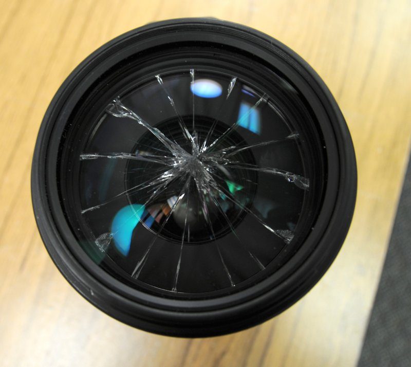 front-element-broken-lens