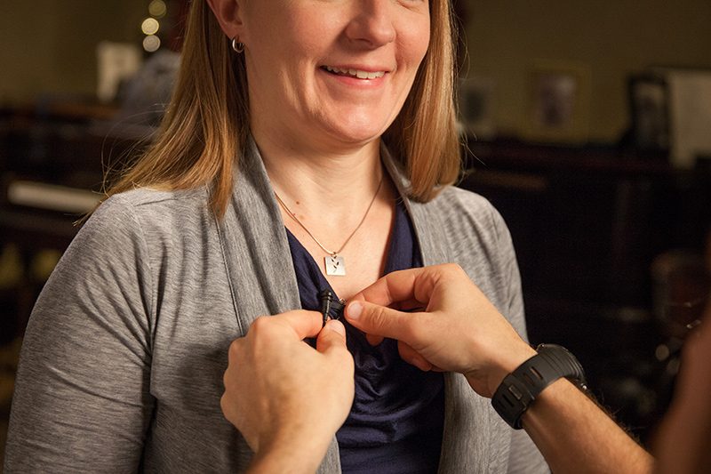 Clipping a Lavalier Microphone