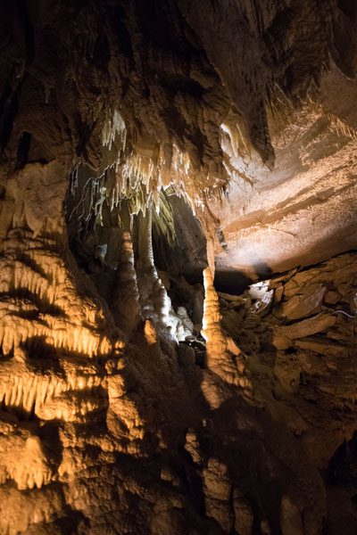 Various cave features from inside Frozen Niagara Nikon D5, 20mm f/1.8G, 1/25, f/1.8, ISO12800