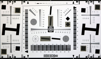 Lens Sharpness Test Chart