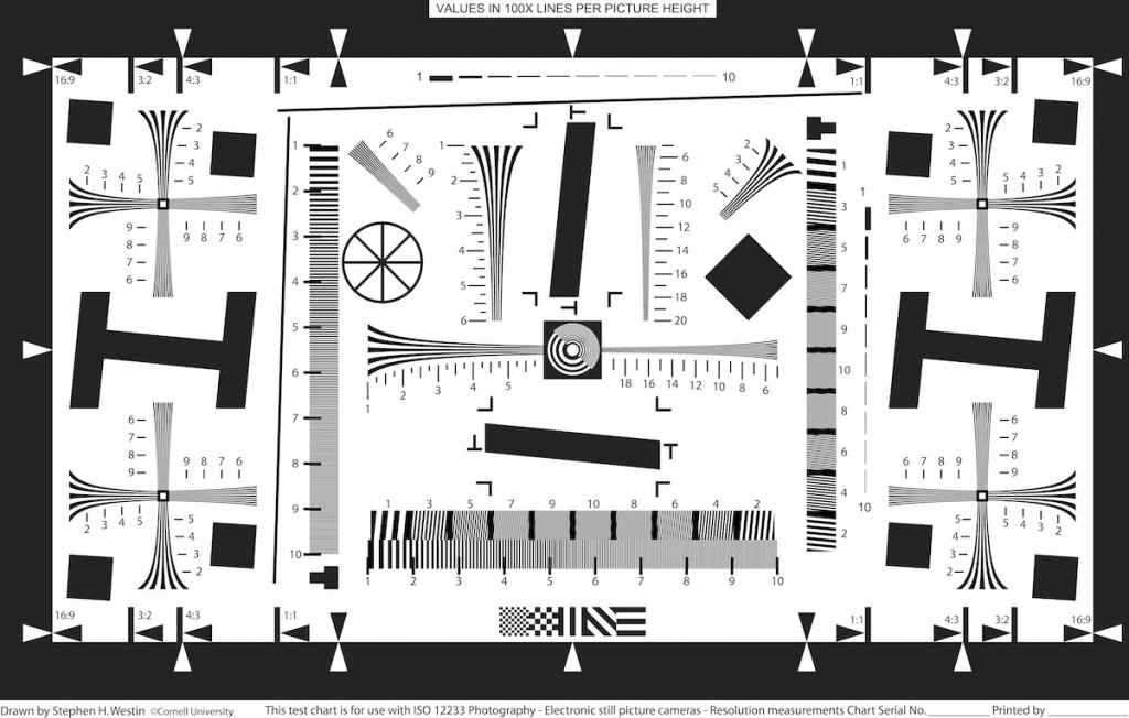 Canon Lens Test Chart