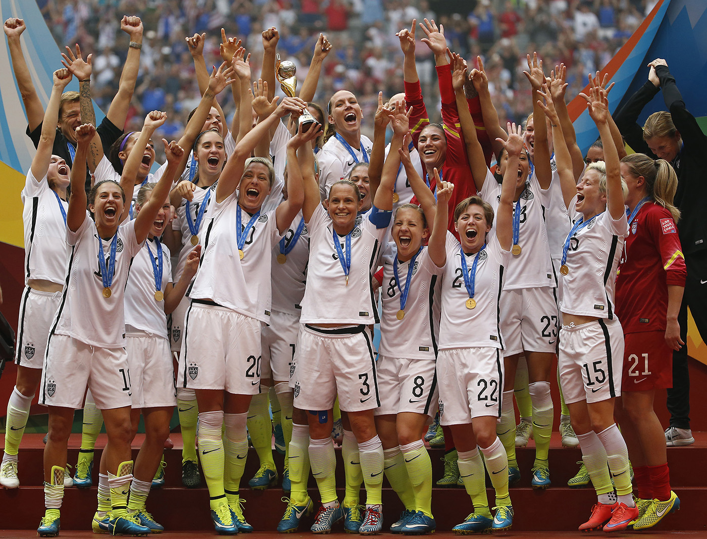 The USA vs Japan during the Women's World Cup final on July 5, 2015, in Vancouver, Canada. (Photo by Jed Jacobsohn/The Players Tribune)