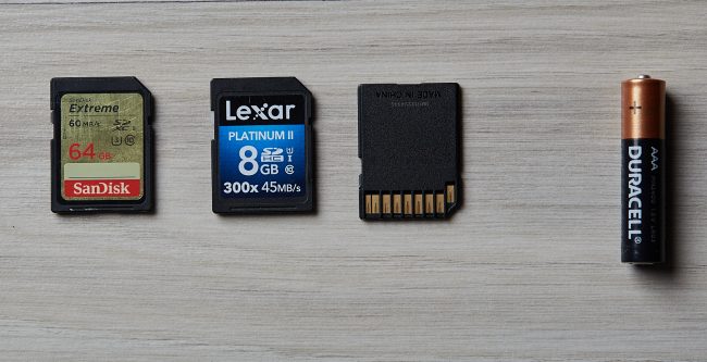 SD Card size Example