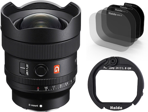 Sony 14mm f/1.8 GM w/ Haida Rear ND Filter Kit