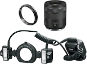 Canon RF 85mm f/2 Macro Lens Flash Kit