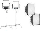 Litepanels Gemini 1x1 LED Soft Panel 2-Light Studio Kit