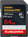 SanDisk SD 64GB Extreme Pro 200MB/s UHS-I U3 V30