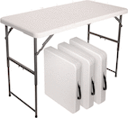 White 48 x 24" Table - 4 pack