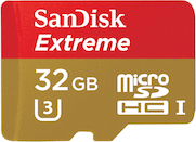 Sandisk UHS-1 microSDHC 32GB Extreme U3