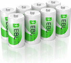 EBL Rechargeable C Battery (6-Pack)