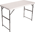 White Fold-in-Half Table - 48 x 24"