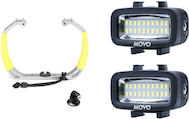 Movo Photo XL Underwater Diving Rig 2-Light LED Kit