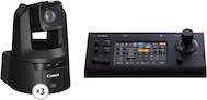 Canon CR-N700 PTZ 3-Camera and Controller Kit