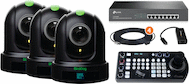 BirdDog P120 3-Camera PoE PTZ Network Ready Kit w/ Keyboard