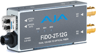 AJA 2-Channel 12G-SDI to Single-Mode LC Fiber Transmitter